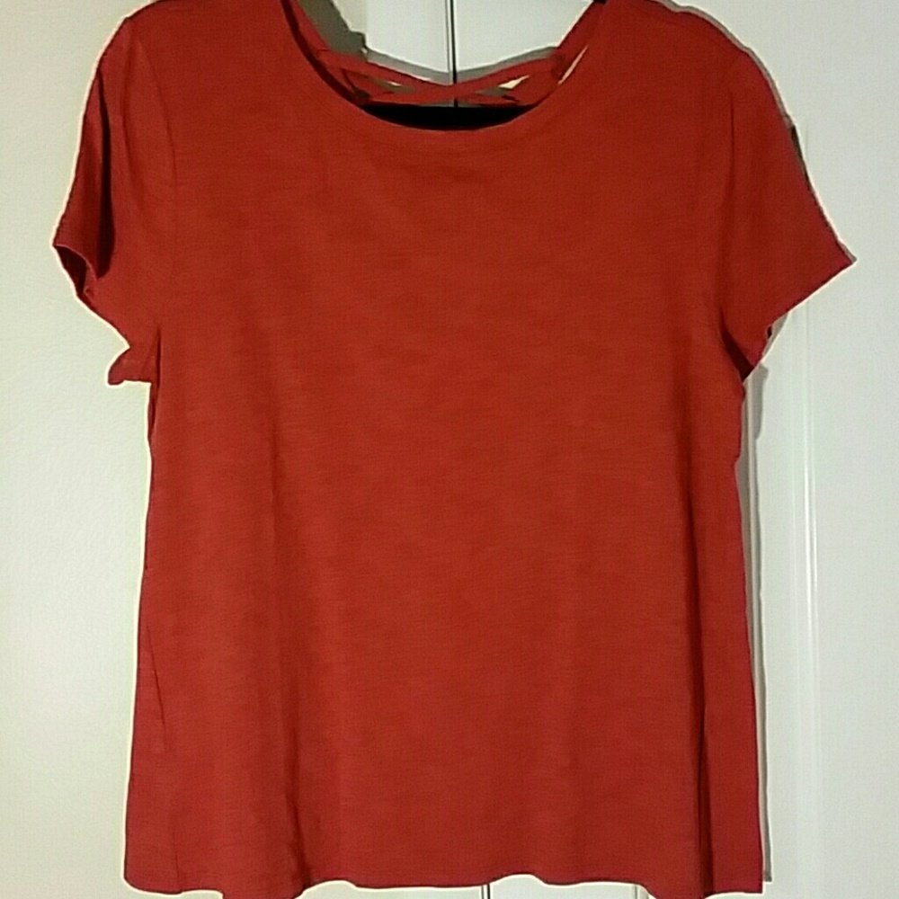Loft Criss Cross Back Tee Shirt